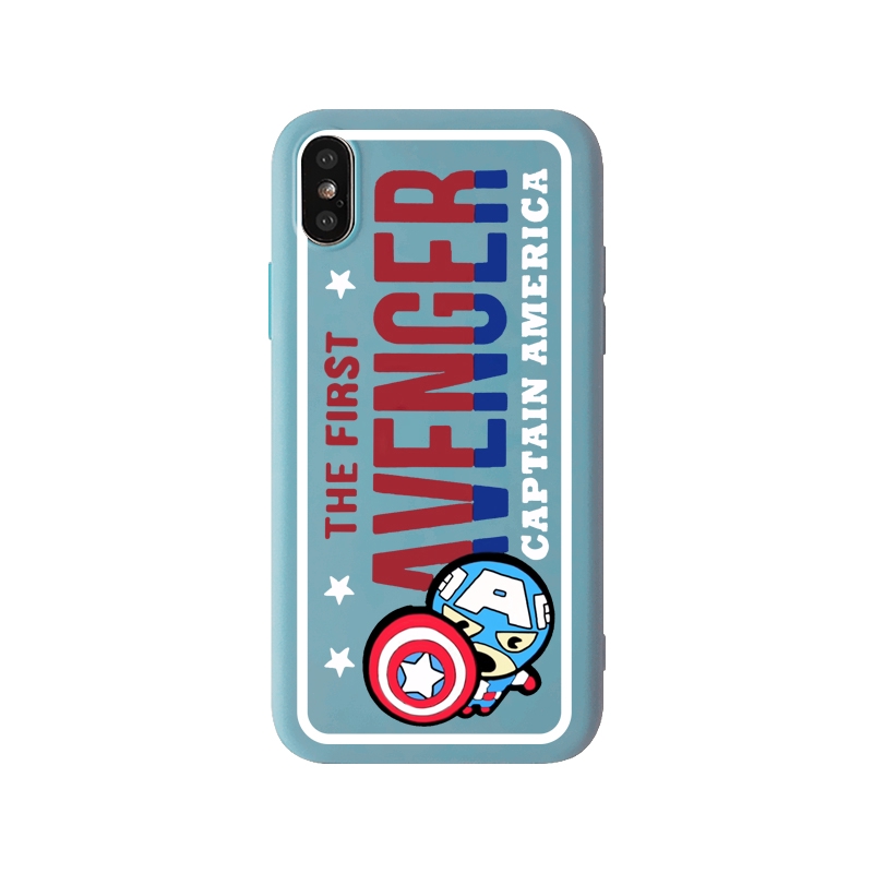 Ốp lưng kiểu dáng Avengers bằng silicone 1.5mm cho điện thoại iPhone XS XR XSMAX 6/6s 7/8 6plus/6Splus 7plus | BigBuy360 - bigbuy360.vn