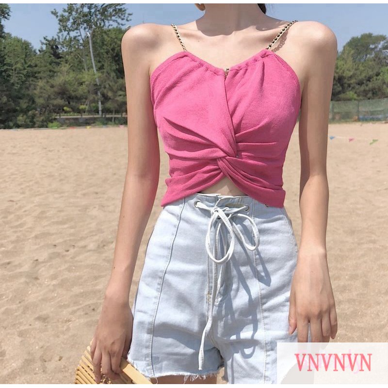 Áo Tanktop Không Tay Trơn Màu Xinh Xắn Dành Cho Nữ | BigBuy360 - bigbuy360.vn
