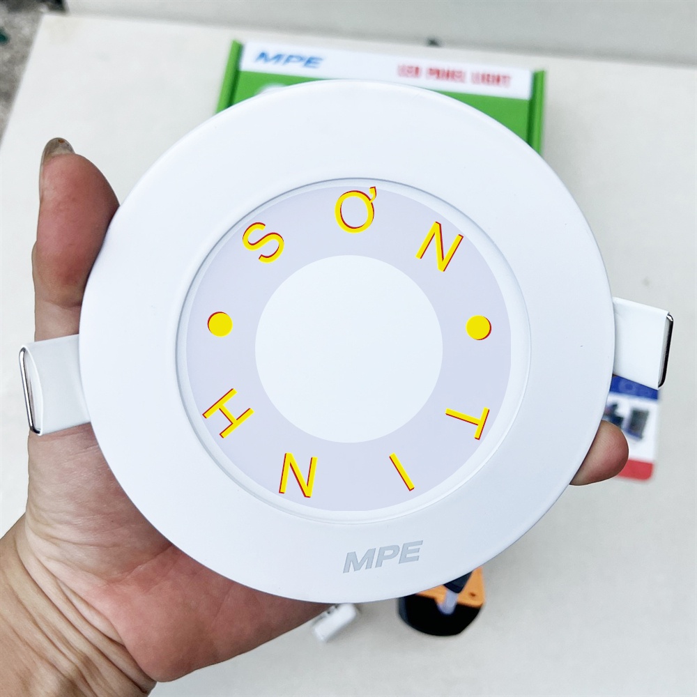 Đèn LED MPE Panel Âm Trần Tròn RPL-6 Phi 120 (Lỗ khoét 105) 6W, màu vàng hoặc trắng, Hàng chất lượng cao