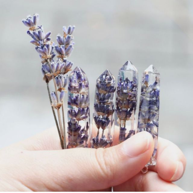 Bó 50 cành hoa Lavender khô (Pháp) dùng trong Resin, nến, decor, thiệp handmade ❄HanaYuki❄