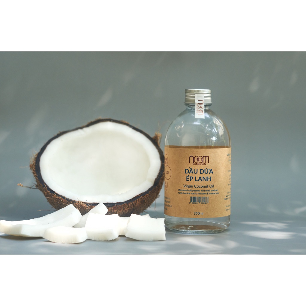 Dầu dừa ép lạnh Noom 350ml/100ml dưỡng da, ủ tóc, massage body
