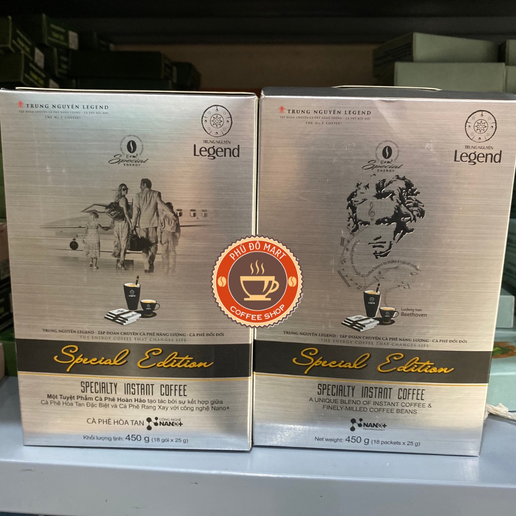 Cà Phê Hòa Tan Trung Nguyên Legend Special Edition - Hộp 9 và Hộp 18 Gói