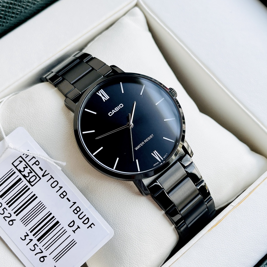 Đồng hồ nam dây thép Casio MTP VT01B