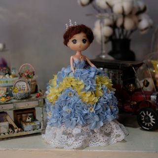 Búp bê HOA KHÔ handmade (Hàng đặt)