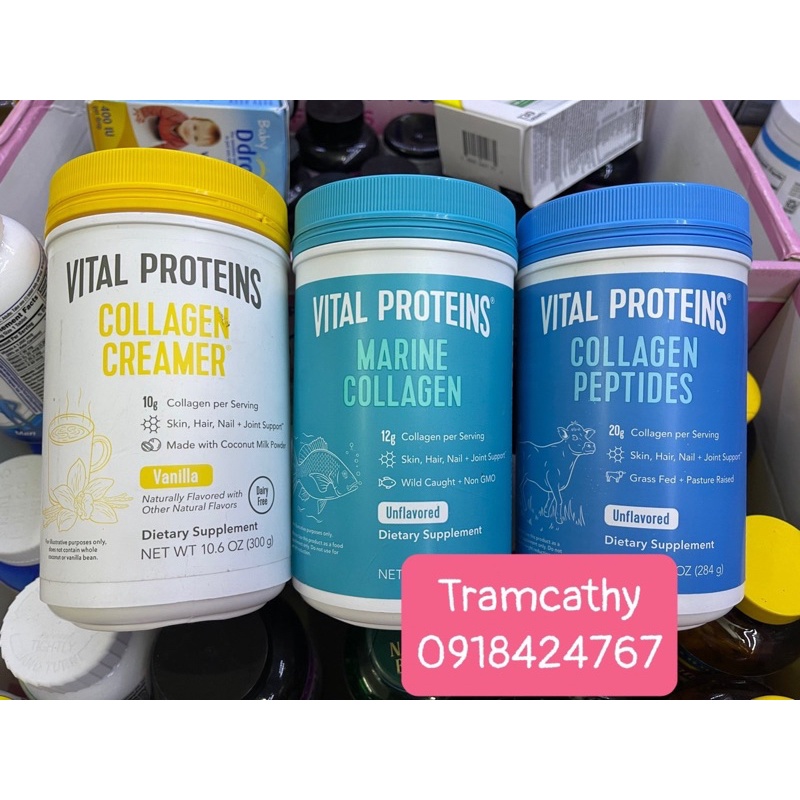 Bột uống đẹp da vital protein-colagen peptide thủy phân