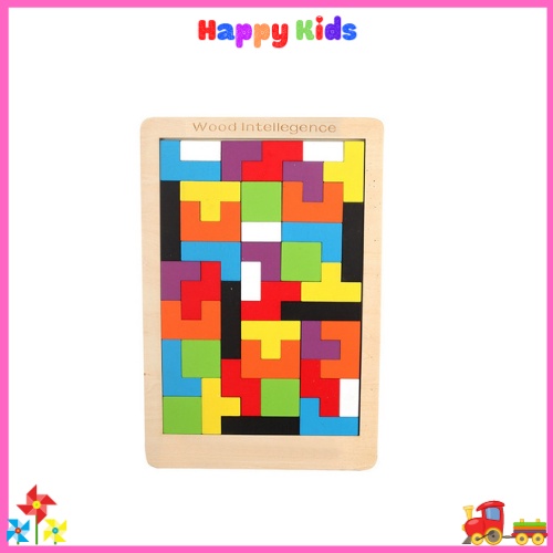 Đồ Chơi Gỗ Trò Chơi Xếp Gạch - Theo Montessori