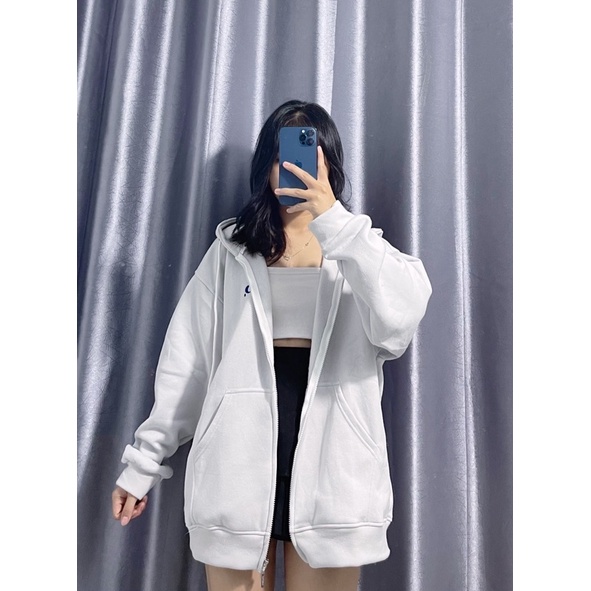 Hodie Zip HD bông dày dặn form rộng unisex( Ảnh Thật)