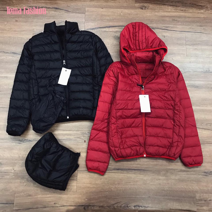 Áo phao nữ lông vũ  TEMA cao cấp - Áo phao nữ có mũ hàng liền VNXK basic đủ màu siêu nhẹ, siêu ấm | BigBuy360 - bigbuy360.vn