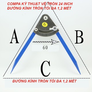 Compa cơ khí vạch dấu 500mm