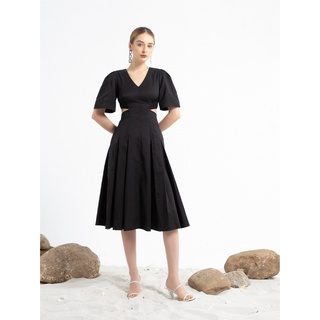 Đầm xếp ly eo cut - out chạy chun D.CHIC MS: 2812916