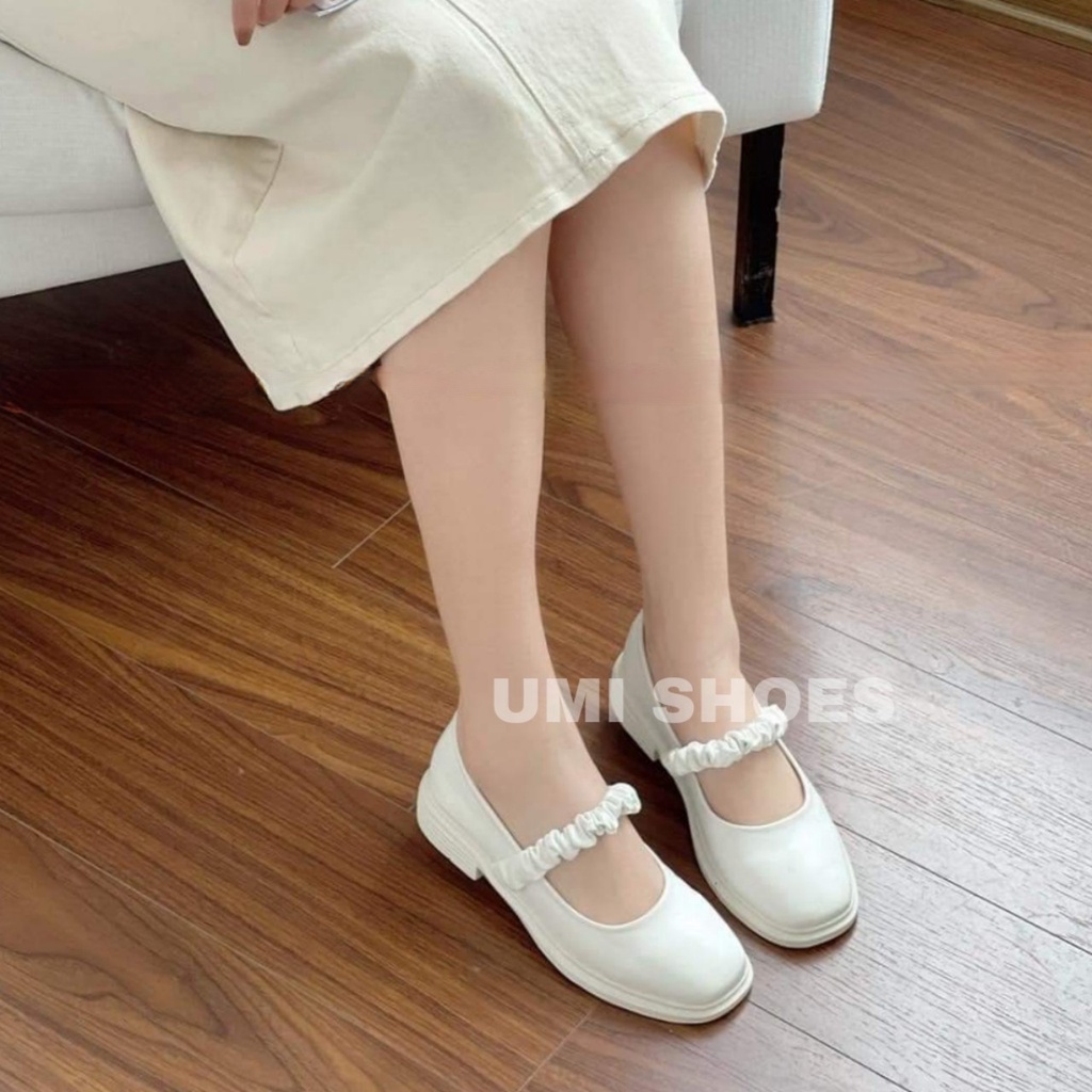 Giày Lolita mũi tròn dáng Mary jane búp bê nữ mũi tròn ulzzang oxford kèm nơ xinh đẹp phong cách đơn giản quai ngang