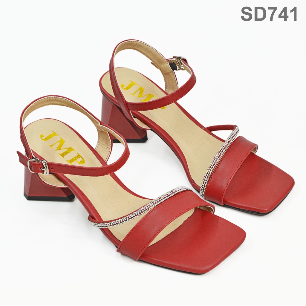 Giày Sandal Cao Gót Mũi Vuông Gót Tam Giác - JMP - SD741