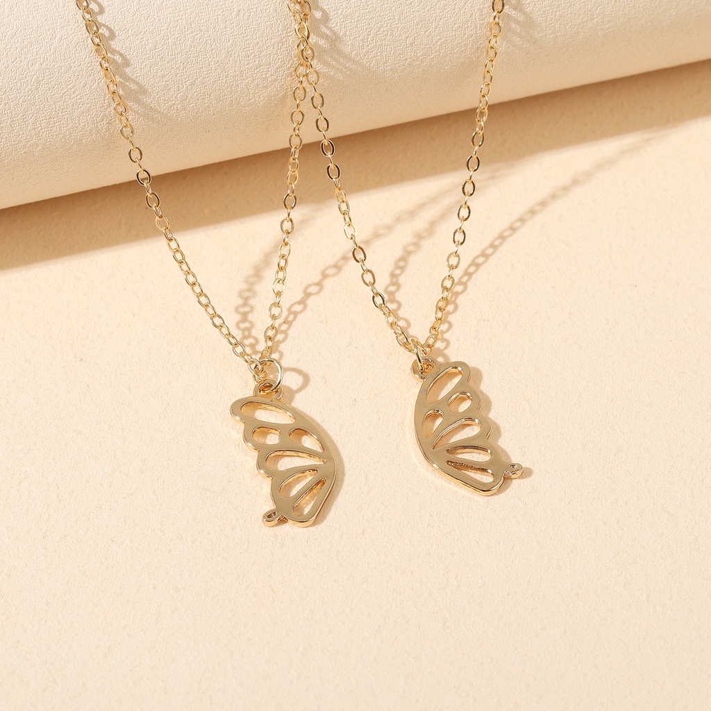 Vòng cổ QIHE JEWELRY mặt dây hình bướm 3 kiểu tùy chọn làm quà tặng cho bạn bè