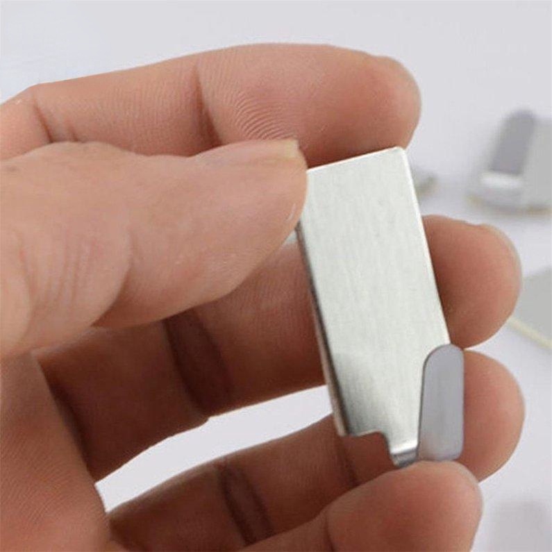 Set 6 Giá Đỡ Treo Đồ Dán Tường Bằng Thép Không Gỉ