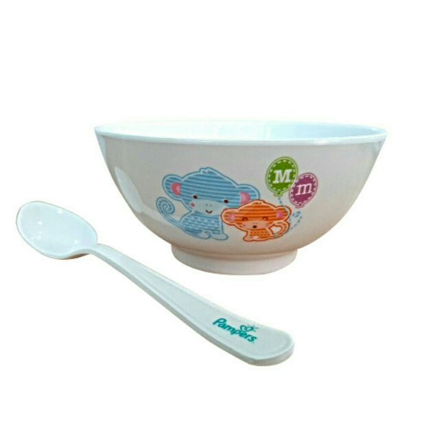 bộ chén thìa ăn dặm Pampers xịn sò