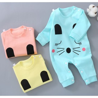 Body cotton dài tay cho bé/ quần áo sơ sinh/ bodysuist