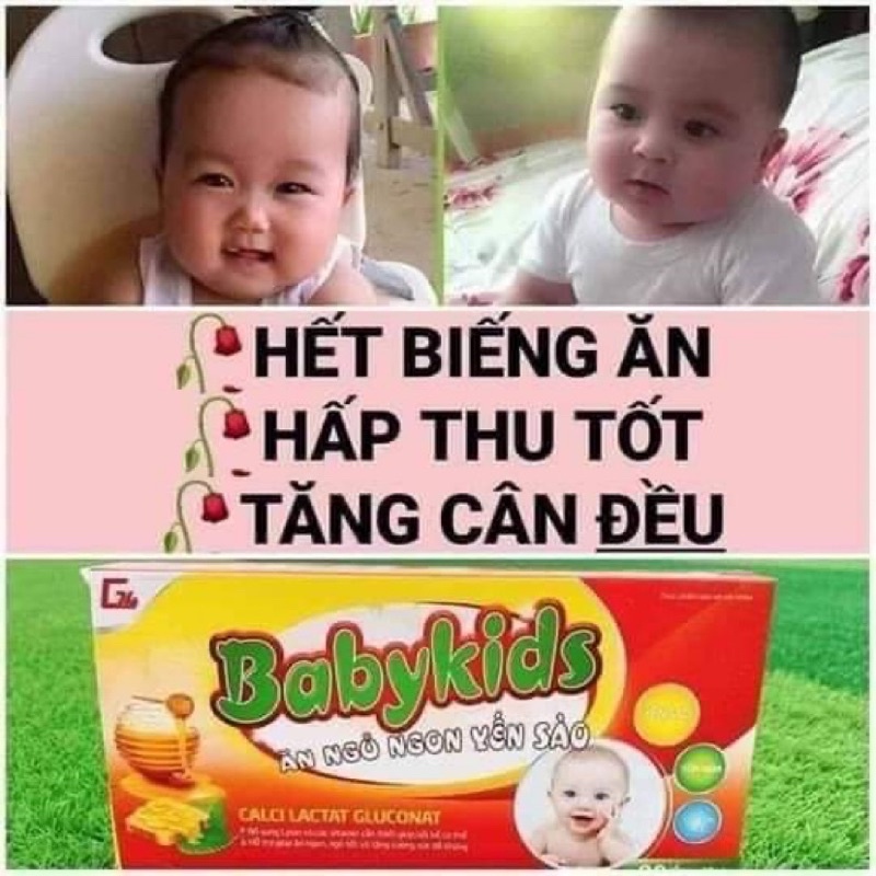 Combo 10 Hộp Babykids Ăn Ngủ Ngon Yến Sào Giúp Bé Ăn Ngon, Tăng Kg, Tăng Đề Kháng, Mau Lớn