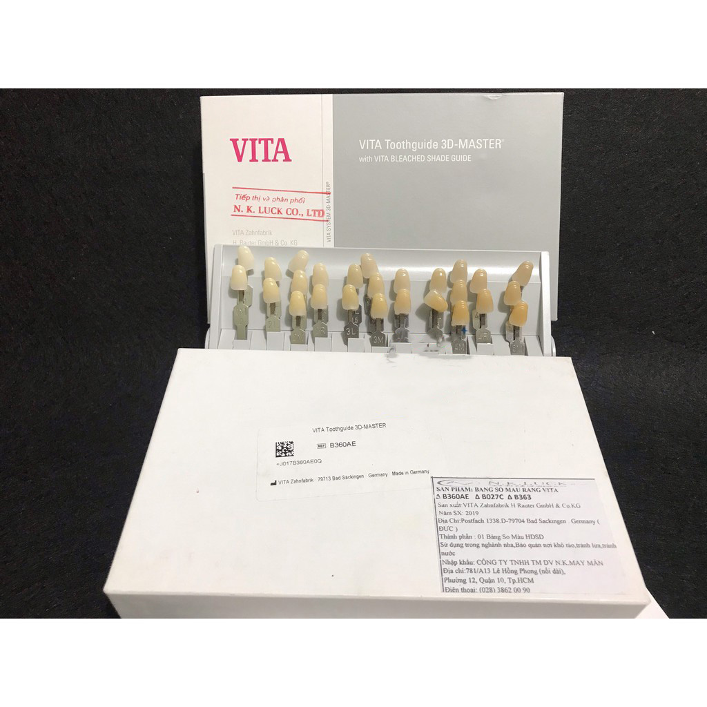 Bảng so màu Vita 3D (Vita Toothguide 3D Master) có mộc chính hãng (chat zola shop)