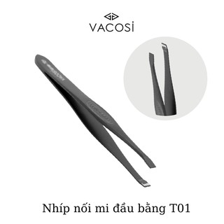 Nhíp nối mi, nhíp gắp đầu bằng Vacosi T01 hỗ trợ thao tác dễ dàng