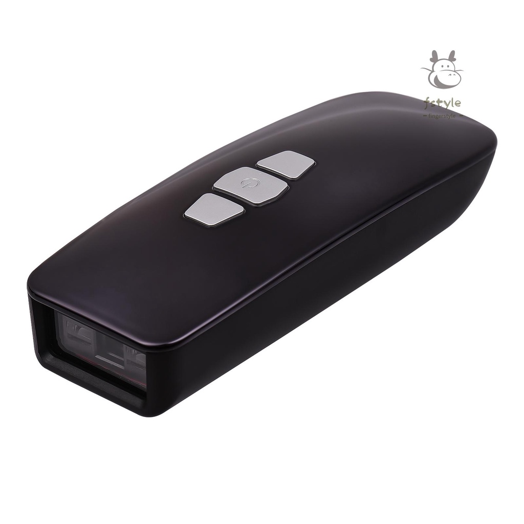 Máy quét mã vạch nhỏ gọn 1D 3 trong 1 BT/ 2.4G USB không dây màn hình tương thích với Windows Mac Android Ios