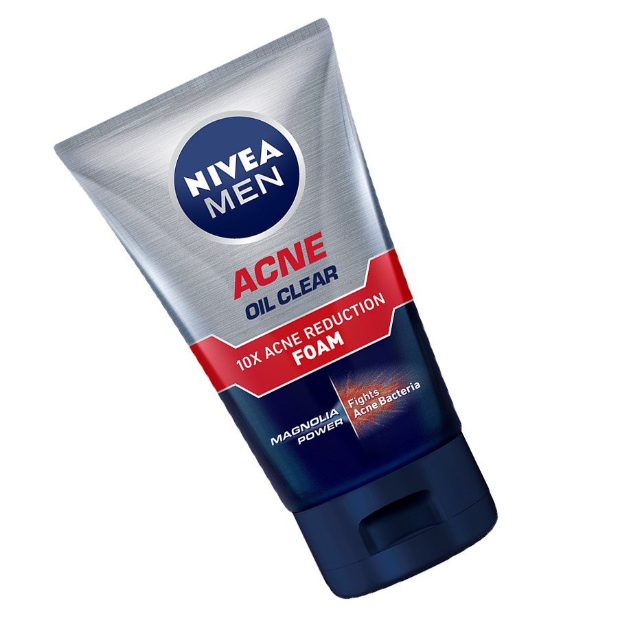 Sữa rửa mặt Nivea Men cho nam giới ngăn mụn kháng khuẩn không bắt nắng làm ẩm và mềm da Tuyb 100g