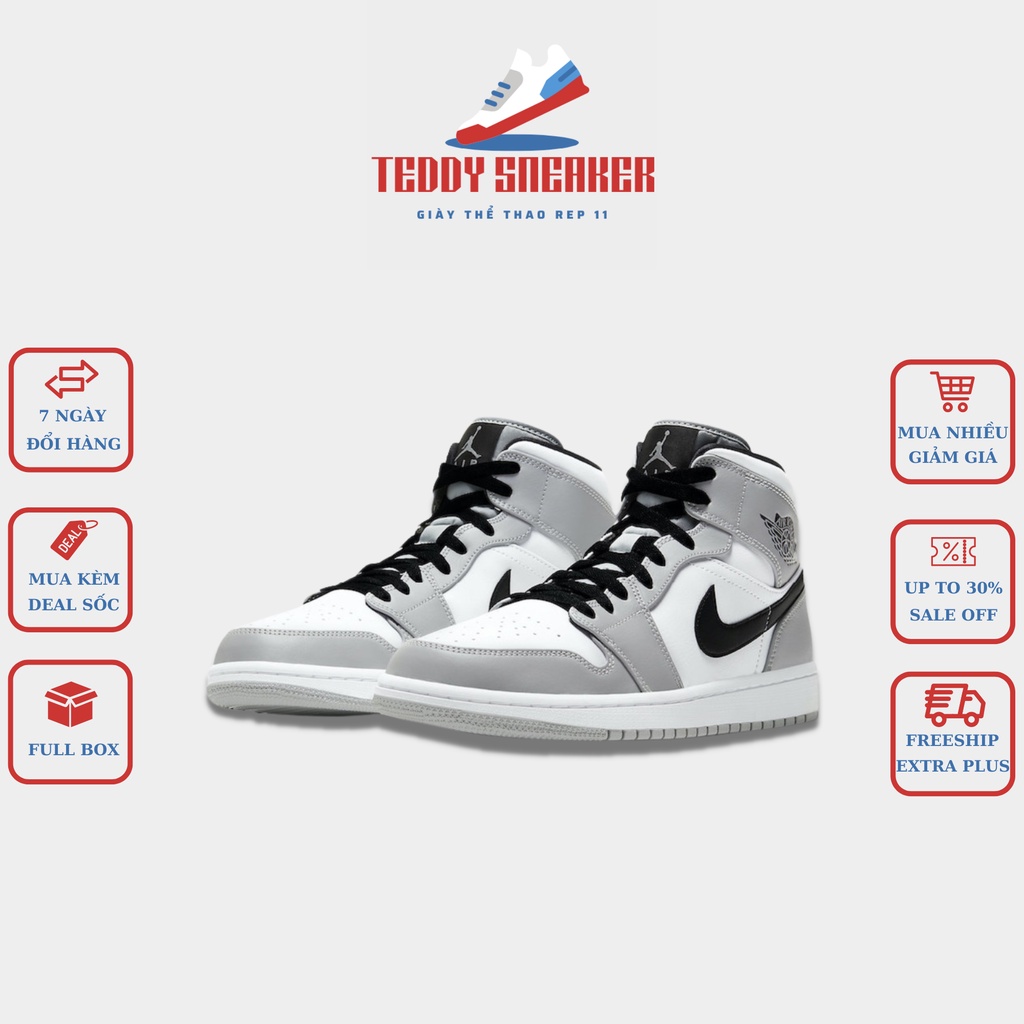 Giày Thể Thao Nam Nữ 𝗝𝗼𝗿𝗱𝗮𝗻 Cổ Cao Màu Ghi Xám, Giày Sneaker 𝗝𝗼𝗿𝗱𝗮𝗻 Cao Cổ Màu Ghi Xám Full Box
