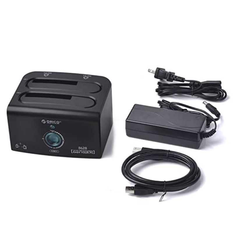 Đế Cắm ổ Cứng Đôi 3.0 (2 Khe Cắm) cho Ổ 2.5" và 3.5" Orico 8628US3-C (Hỗ Trợ Clone) | BigBuy360 - bigbuy360.vn