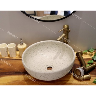 Chậu sứ mỹ thuật - lavabo mỹ thuật everest ev-cđ07