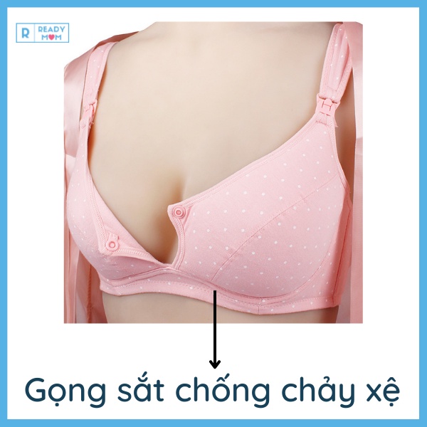 Áo Lót Cho Con Bú Có Gọng | Áo Lót Bầu | Chống Chảy Xệ | 2 Cách Mở Cho Bú | Cotton Mềm | Đệm Mỏng | R09 Trung Quốc
