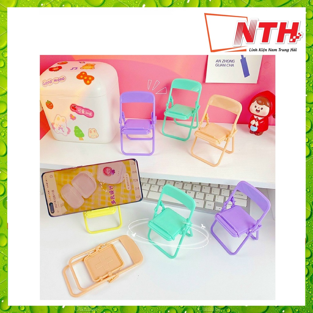 GHẾ XẾP ĐỠ ĐIỆN THOẠI MINI - Màu ngẫu nhiên - NTH