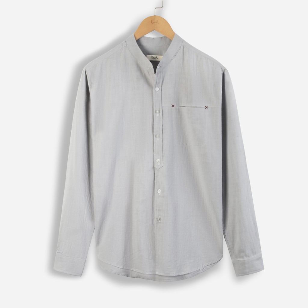 [Mã FAMALLT5 giảm 15% đơn 150K] Áo Sơ Mi Dài Tay Cổ Tàu Hàn Quốc ROUGH Chất Linen Mềm, Mát | BigBuy360 - bigbuy360.vn