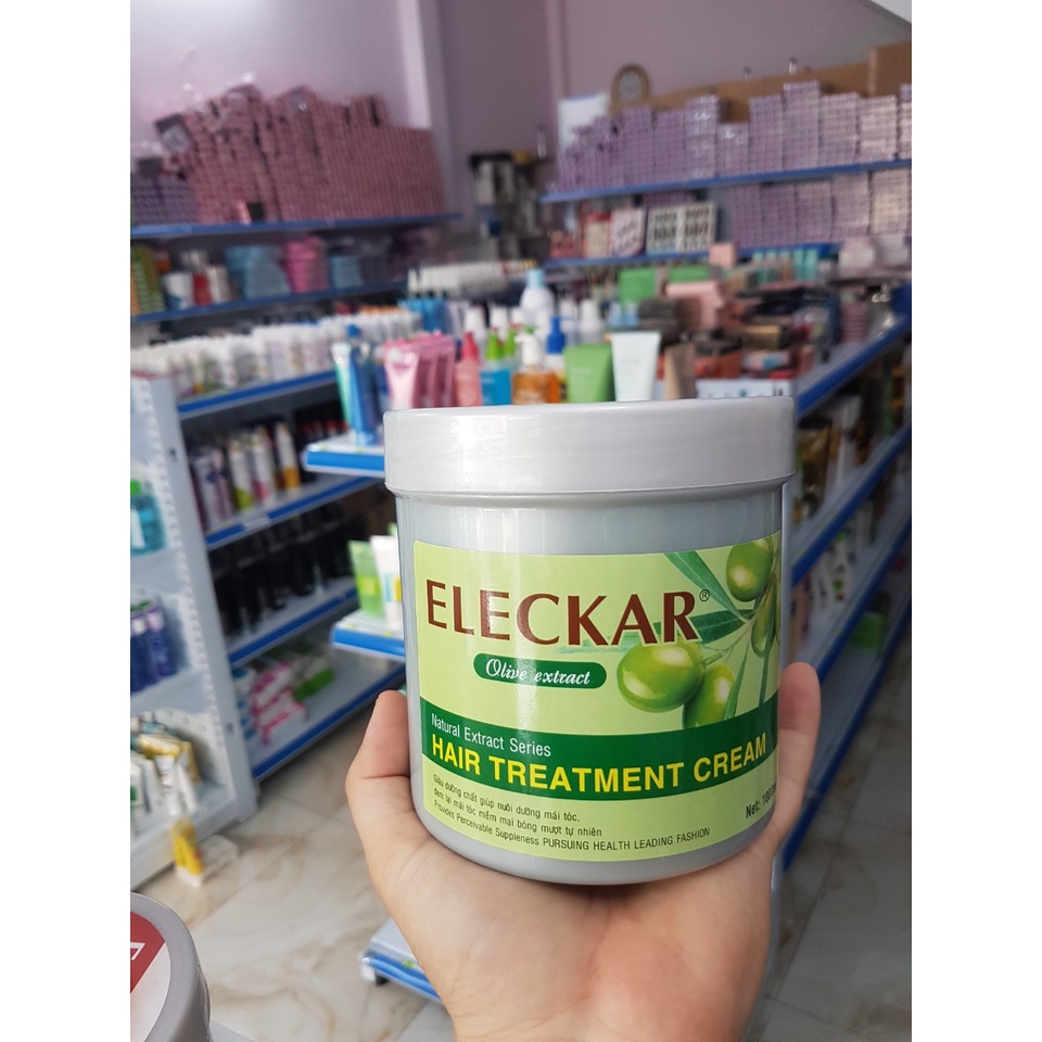 Hấp Dầu Kem xả Ủ Tóc Hoa Sen, Bơ, Oliu, Hoa Anh Đào, Nha Đam ELECKAR 1000ml - Ngăn Ngừa Và Phục Hồi Tóc Cho Tóc Mềm Mượt