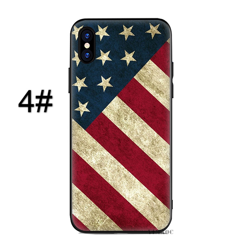 Ốp điện thoại in hình cờ mỹ dễ thương cho IPHONE 5 5S SE 6 6S 6/6S PLUS 7/8 7/8 PLUS X XSMAX XR XS
