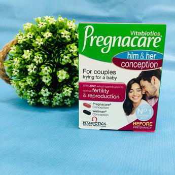 VIÊN UỐNG PREGNACARE HIM &amp; HER VÀ CONCEPTION TRYING FOR A BABY CHÍNH HÃNG - 9533