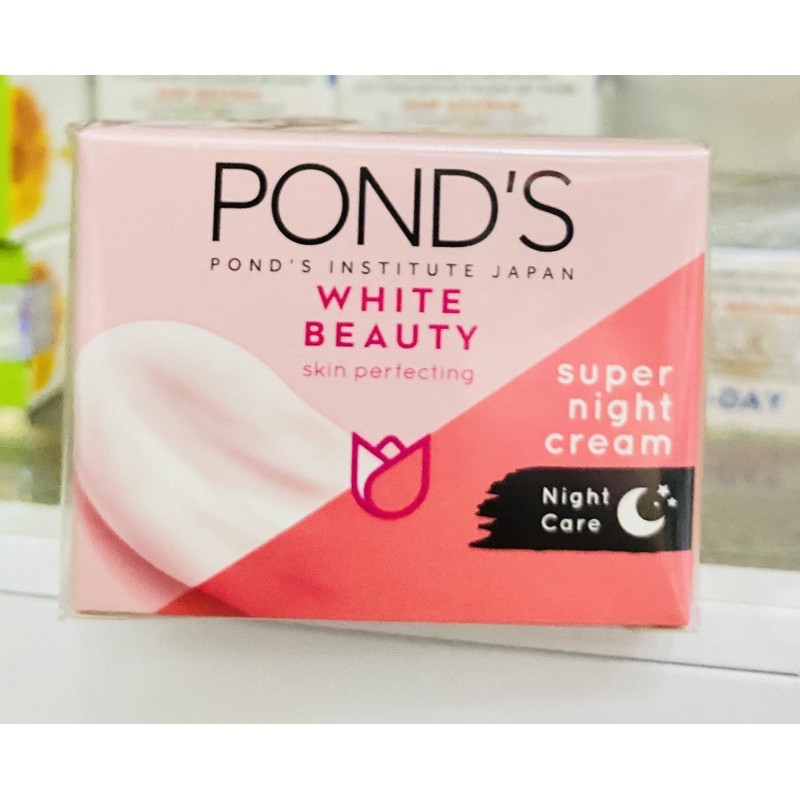 Kem Dưỡng Da Trắng Hồng Rạng Rỡ Pond's White Beauty Ban Đêm (30g)