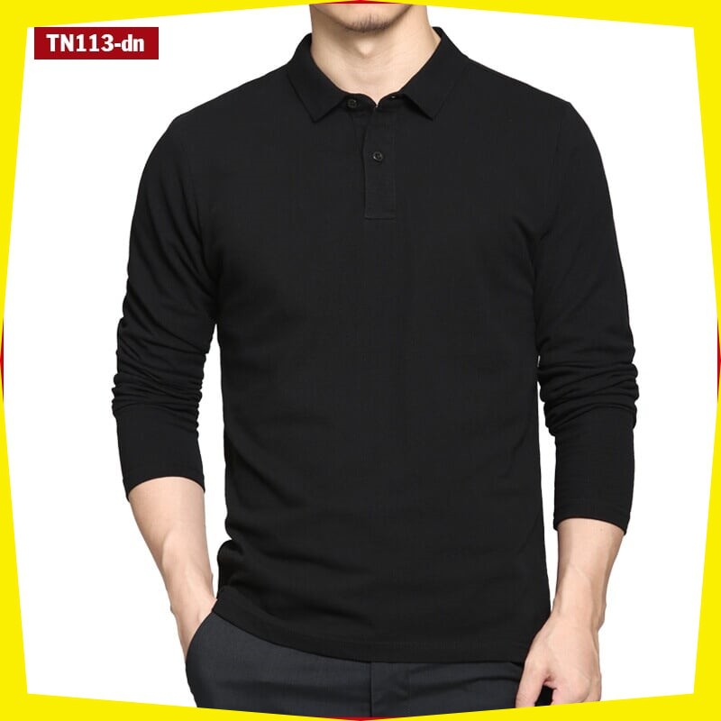 áo thun nam tay dài trơn có cổ TN113 nhiều màu sắc chất sợi tre pha trẻ trung | BigBuy360 - bigbuy360.vn