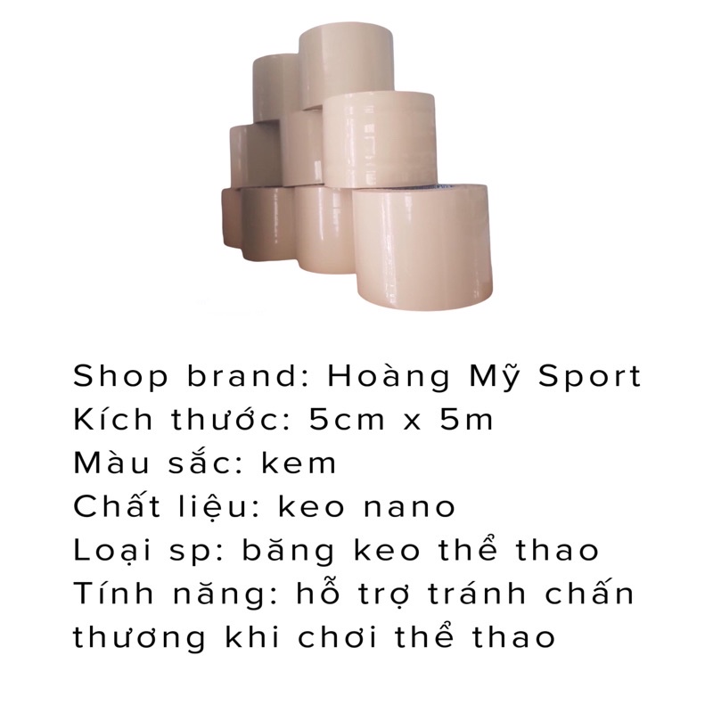 Băng keo thể thao, Băng keo quấn cơ đá bóng đá banh tránh chấn thương bảo vệ cổ tay cổ chân đầu gối chơi tenis cầu lông