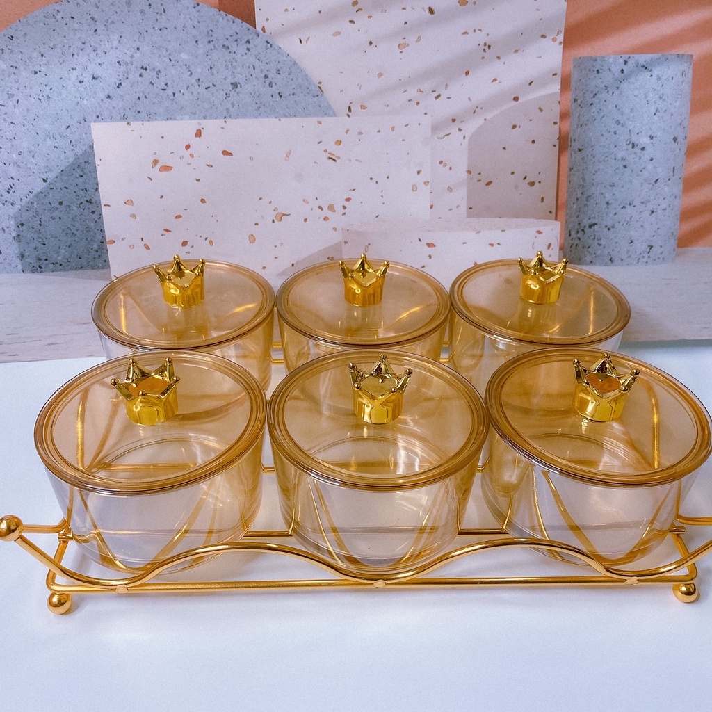 Khay Đựng Bánh Kẹo Tết Bằng Thủy Tinh Thiết Kế Sang Trọng Bé BeBeShop