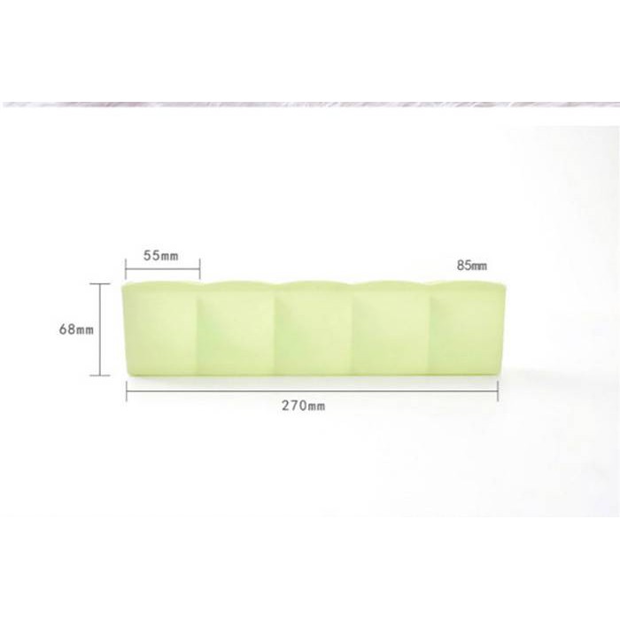 Hộp nhựa, khay nhựa đựng đồ gia dụng đa năng 5 ngăn nhỏ,đồ dùng tiện dụng cho gia đình và văn phòng