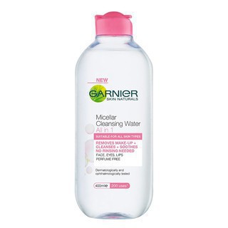 Nước tẩy trang Garnier Nga 400ml nắp hồng nhạt