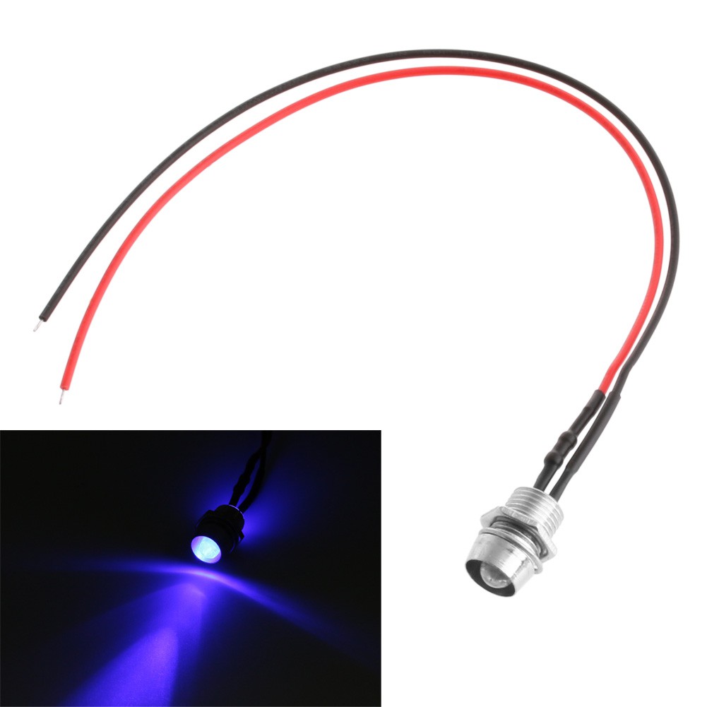 1x LED Indicateur Lumière Pilot Dash Directionnel Voiture Moto Bateau 12V Rouge
