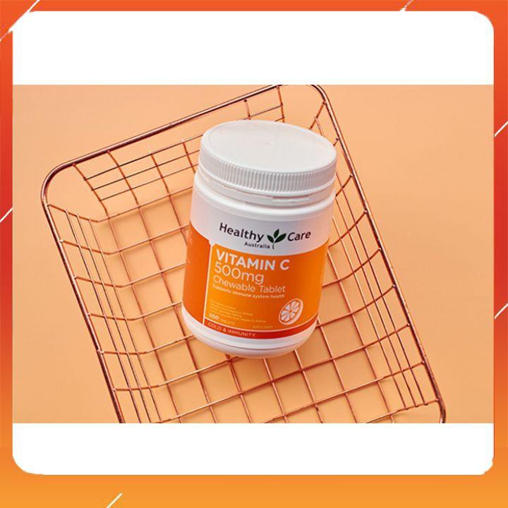 Vitamin C Healthy care 500 viên[FREESHIP_AUTH 2024] đẹp da, giảm thâm, nám, sạm, tăng cường đề kháng