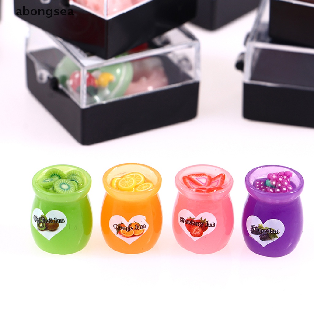 Hộp mô hình thức ăn/ đồ trắng miệng mini trang trí nhà búp bê