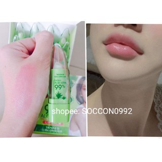 Son dưỡng môi Nha Đam có màu hồng