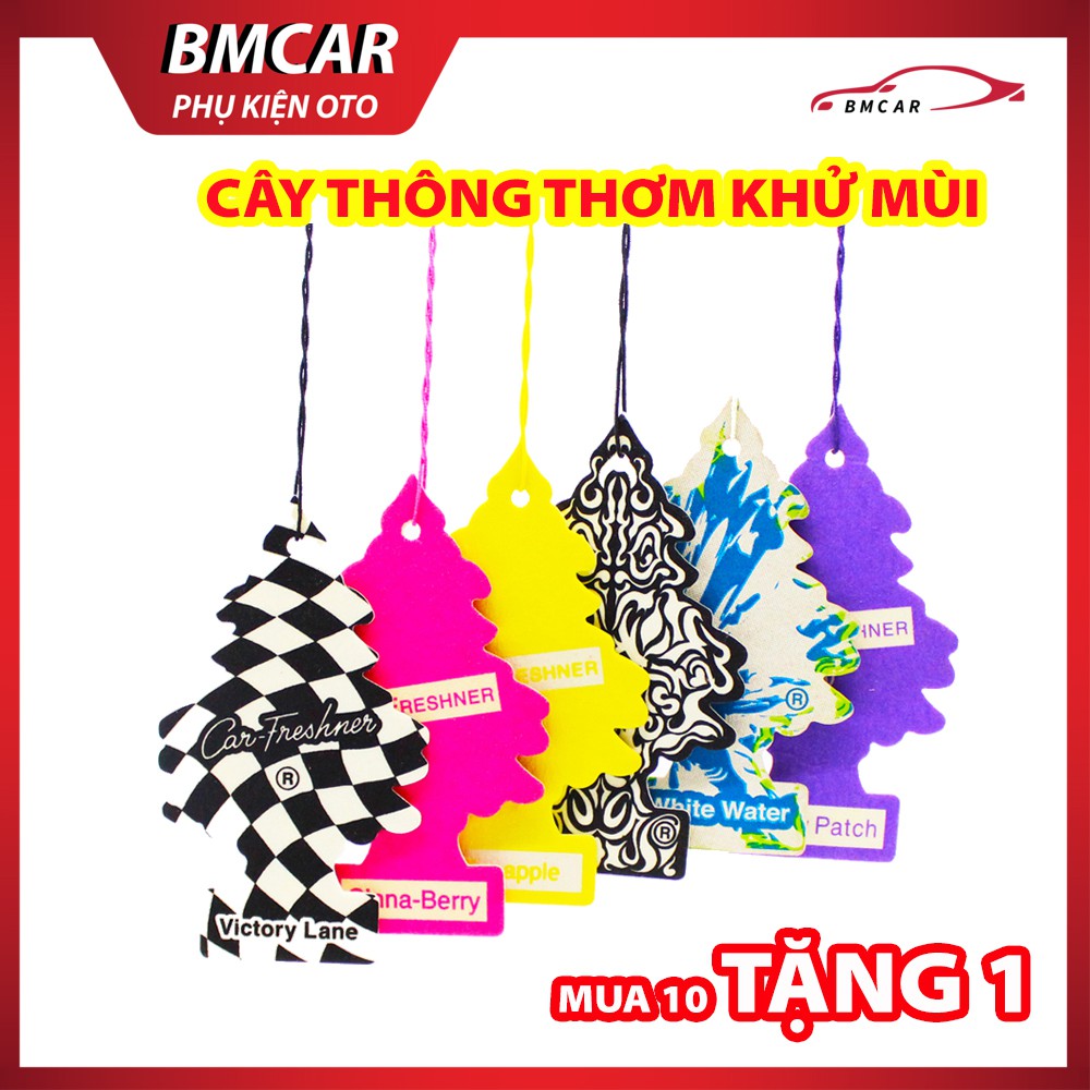 Cây Thông Thơm Treo Xe Khử Mùi Ô Tô, Hương Thơm Đa Dạng