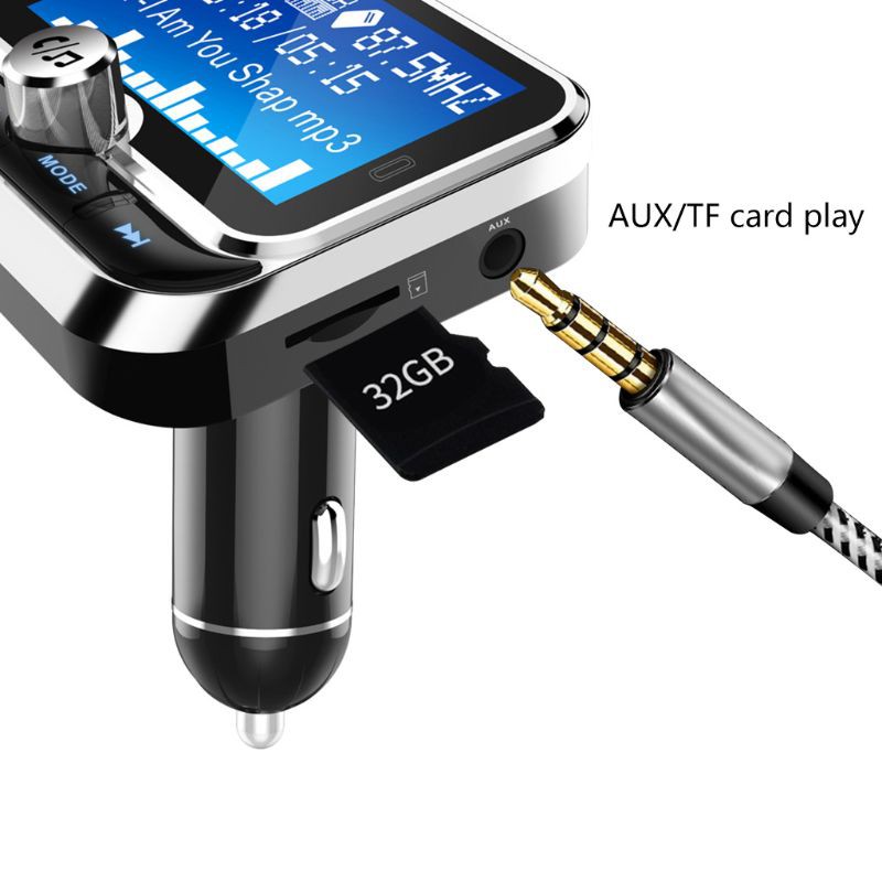 HIK FM Transmitter Bluetooth Handsfree MP3 Music Player AUX Audio Dual USB For Car