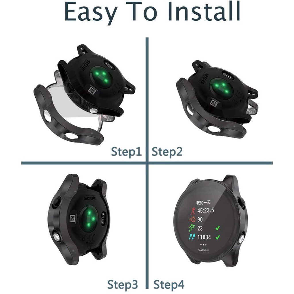 Vỏ TPU mềm bảo vệ màn hình đồng hồ cho Garmin Forerunner 945 935