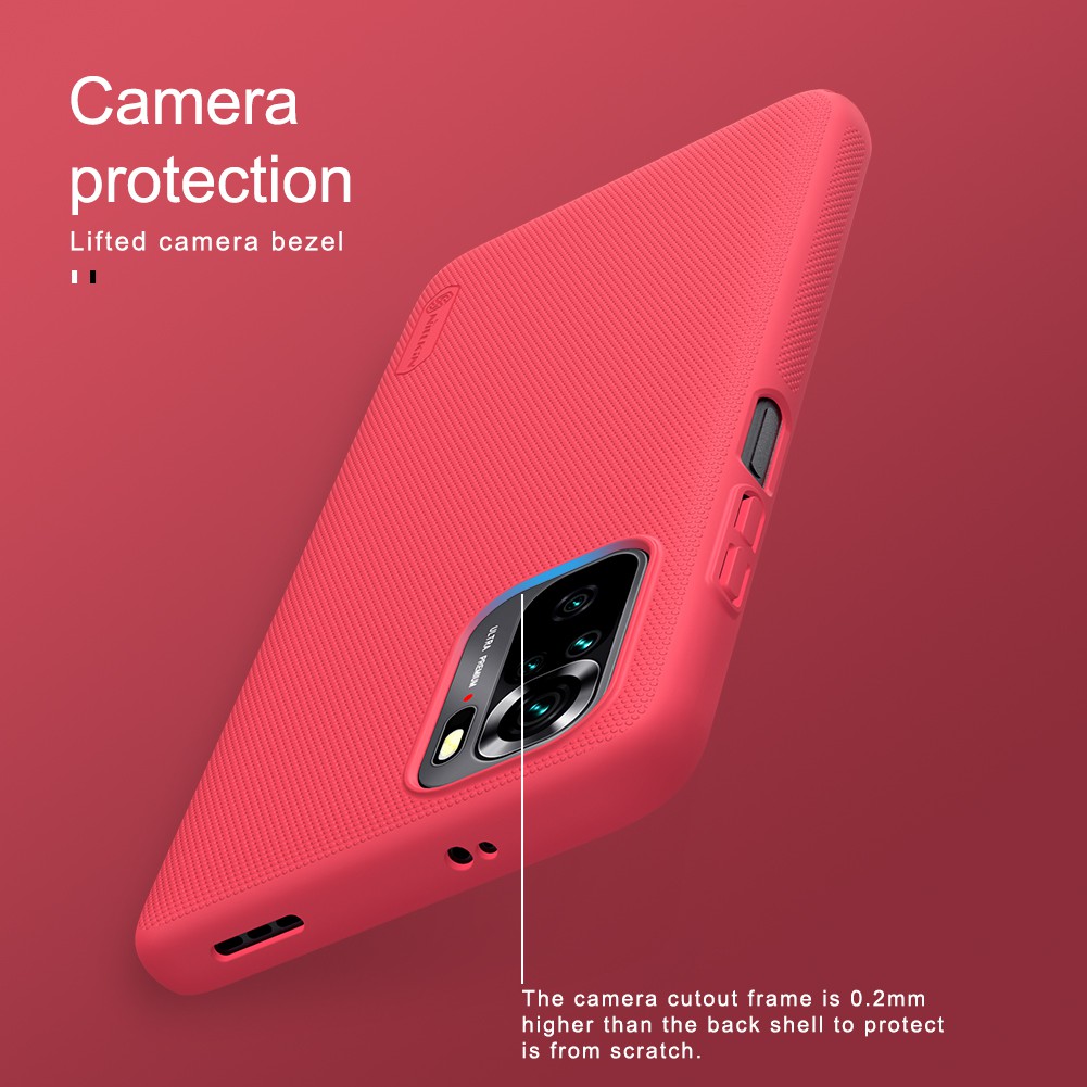 Ốp điện thoại NILLKIN bằng PC cứng siêu nhám chống sốc cho Xiaomi Redmi Note 10 4G / 10S