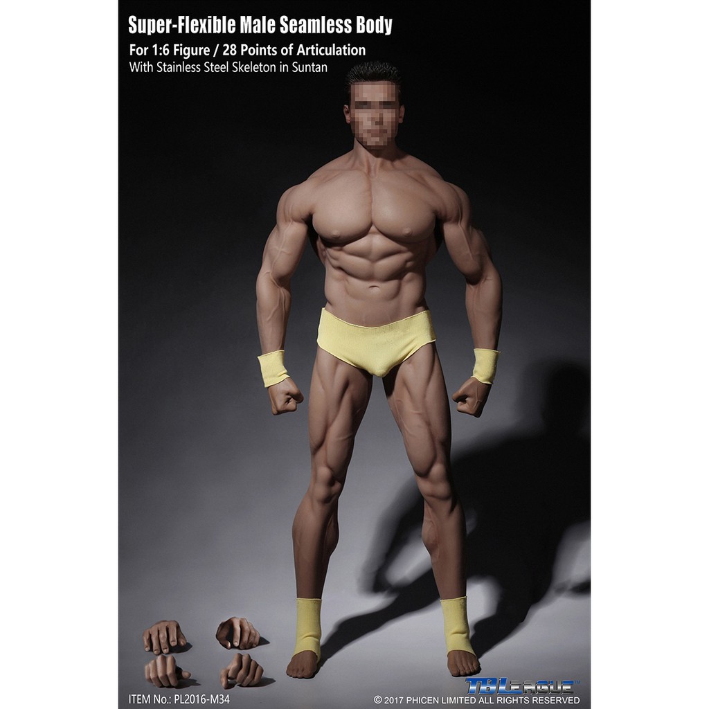 Mô hình TBLeague Phicen Super Flexible Male Seamless Body M34 1/6  - Hàng chính hãng