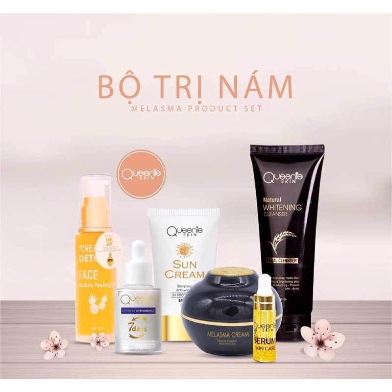 BỘ SẢN PHẨM CHÍNH HÃNG QUEENIE SKIN DÀNH CHO DA NÁM TÀN NHANG shop chuyên sỉ số lượng lớn giá rẻ